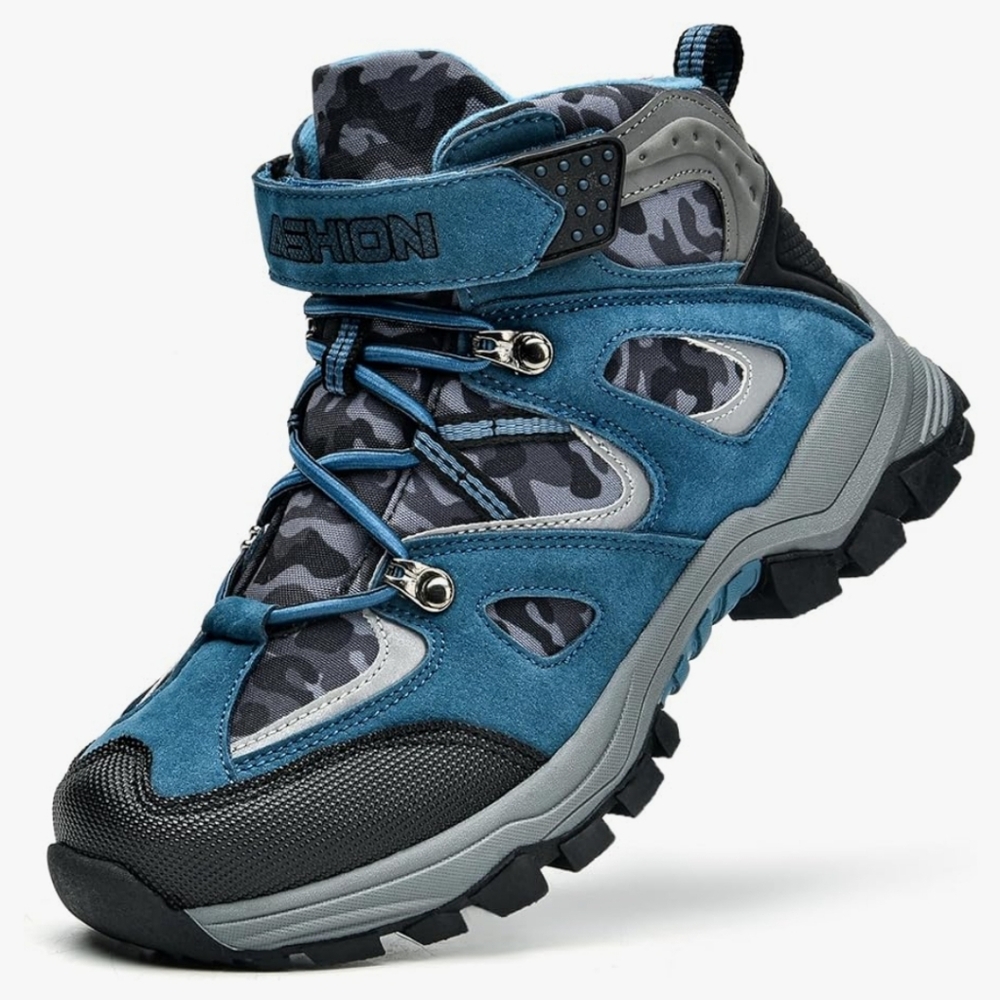 Blue winter ice hiking boots anti-slip sz Euro 40